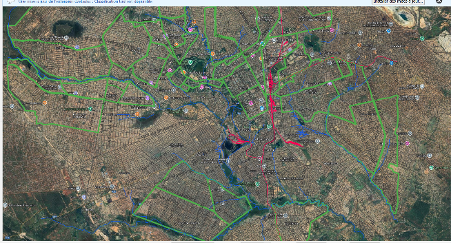 Carte satellite SIG – Lubumbashi
